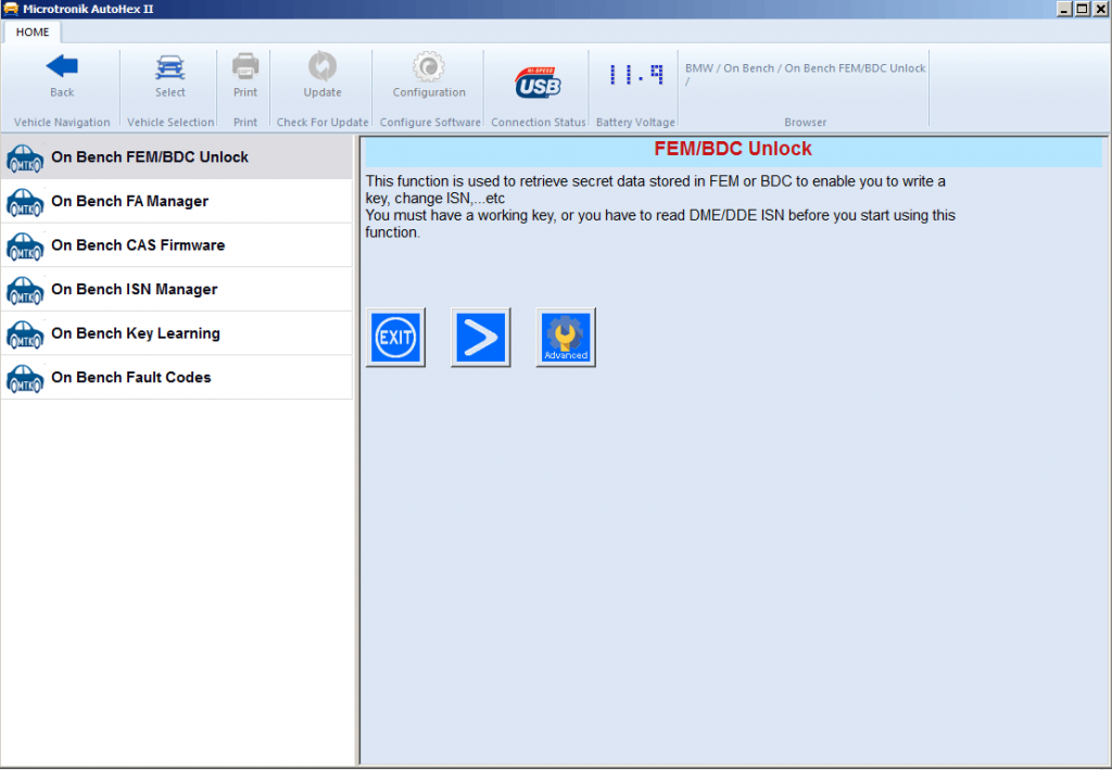 AutoHex II BMW Diagnostic Software Version 1.0.46